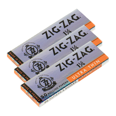 Zig-Zag | 1 1/4 Silver Ultra Thin Papers
