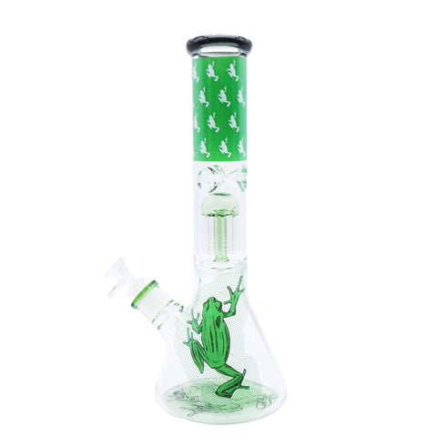 Infyniti | 14" Untamed Beaker (with Perc) - Frog