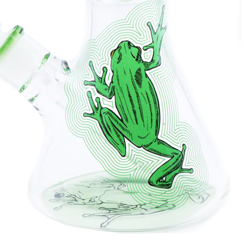 Infyniti | 14" Untamed Beaker (with Perc) - Frog