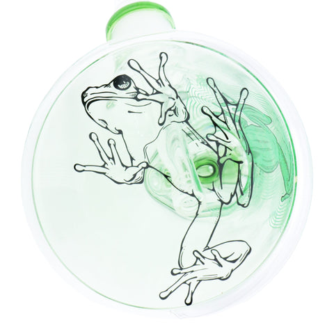 Infyniti | 14" Untamed Beaker (with Perc) - Frog