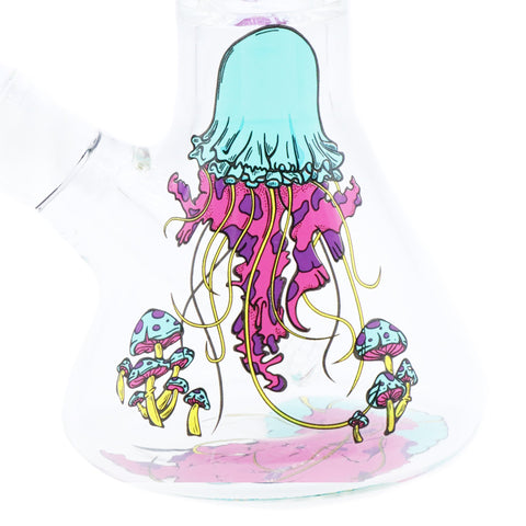 Infyniti | 14" Untamed Beaker (with Perc) - Jellyfish