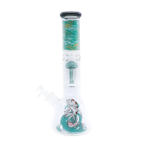 Infyniti | 14" Untamed Beaker (with Perc) - Koi Fish