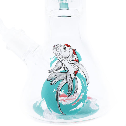 Infyniti | 14" Untamed Beaker (with Perc) - Koi Fish