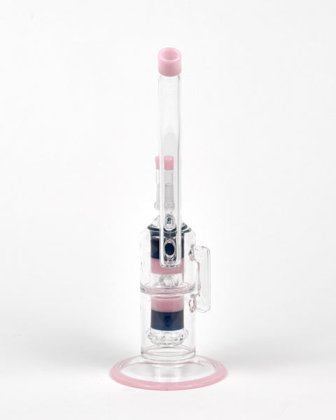 Migrant Pink/Indigo Tantalus Recycler - Peace Pipe 420
