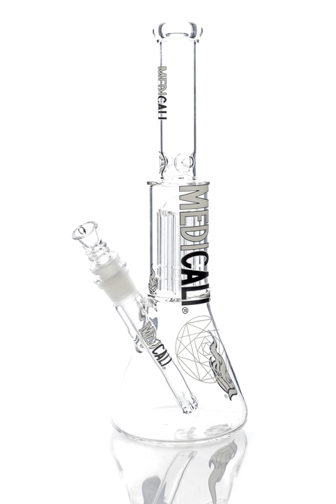 Medicali | 12" Tree Perc Beaker - Peace Pipe 420